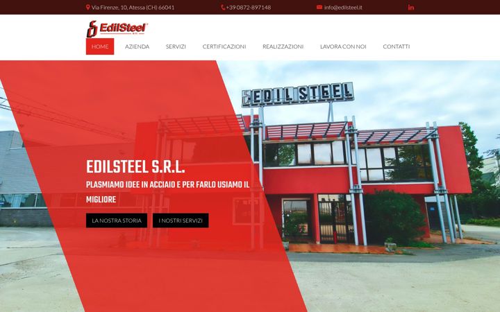 Screenshot of edilsteel.it