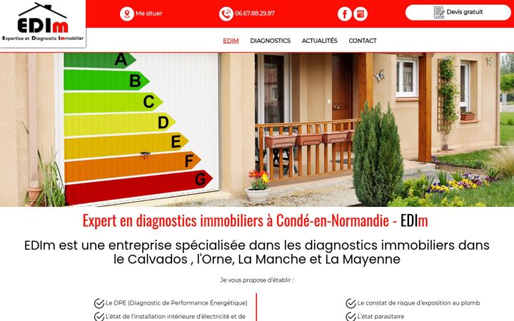 Screenshot of edim-diagnostics.fr