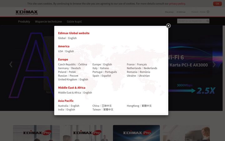 Captura de pantalla de edimax.pl