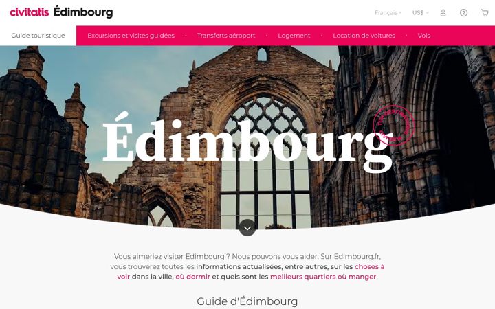 Screenshot of edimbourg.fr