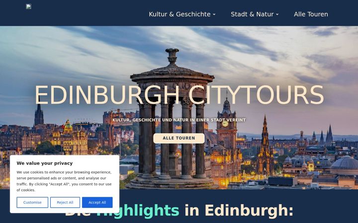 Screenshot of edinburgh-citytours.com