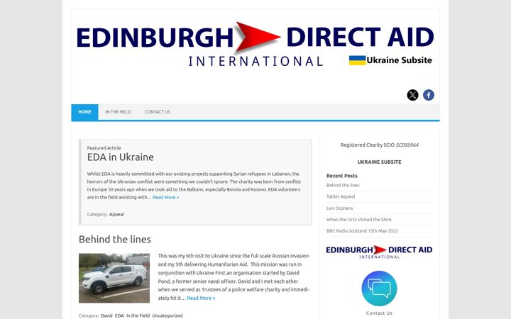 Screenshot of edinburghdirectaid.co.uk