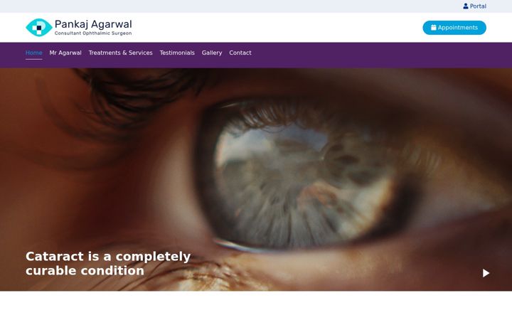 Screenshot of edinburgheyeconsultant.com