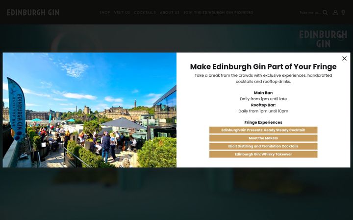 Screenshot of edinburghgin.com