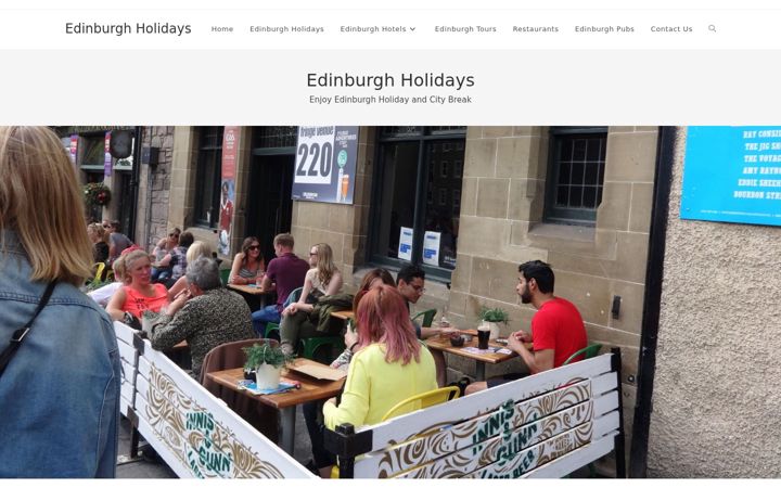 Screenshot of edinburghholidays.com