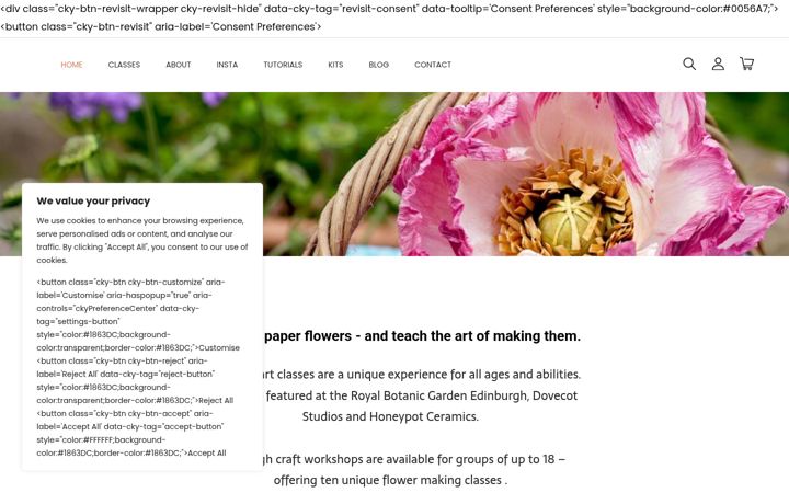 Screenshot van edinburghpaperflowers.co.uk