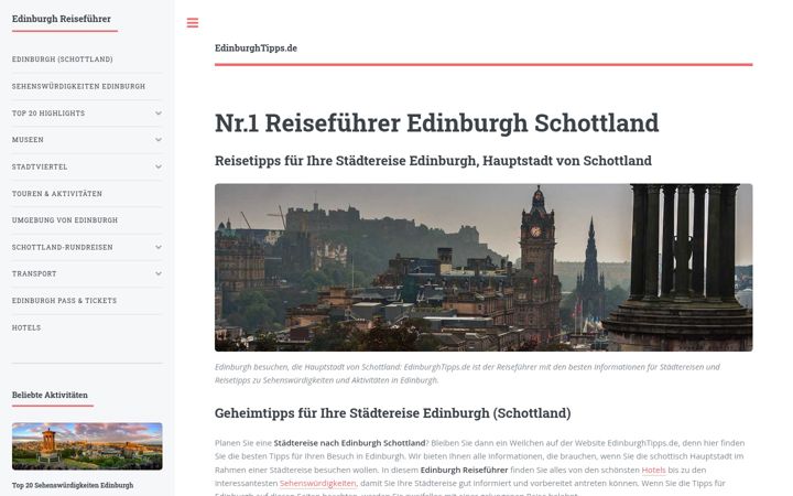 Screenshot of edinburghtipps.de