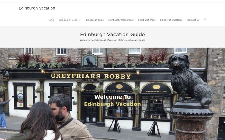 Screenshot of edinburghvacation.com