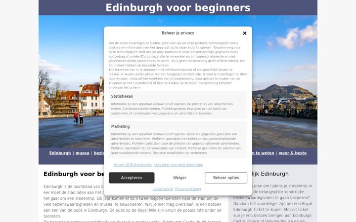 Screenshot of edinburghvoorbeginners.nl