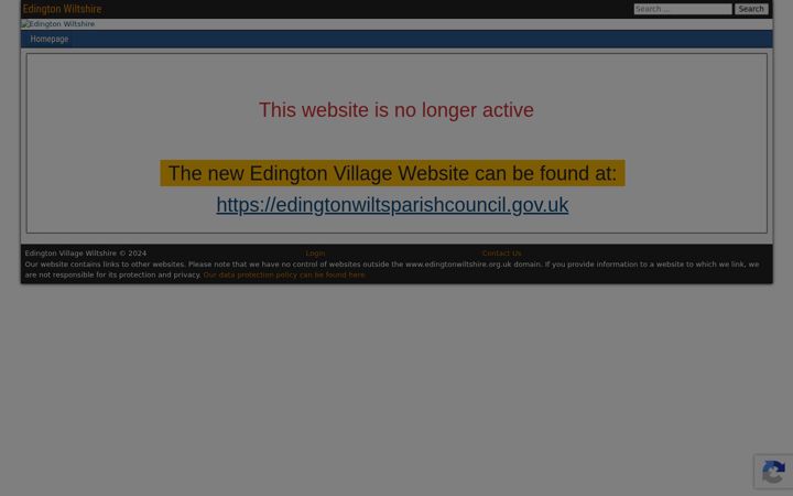 Screenshot of edingtonwiltshire.org.uk