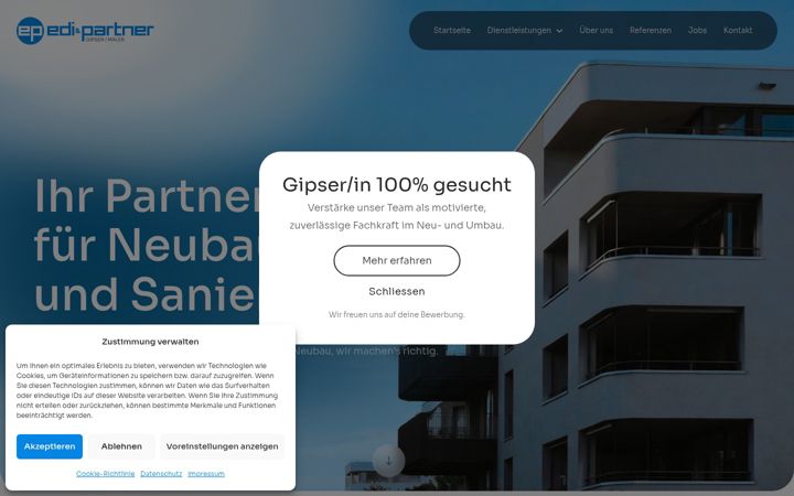 Screenshot ta' edipartner.ch
