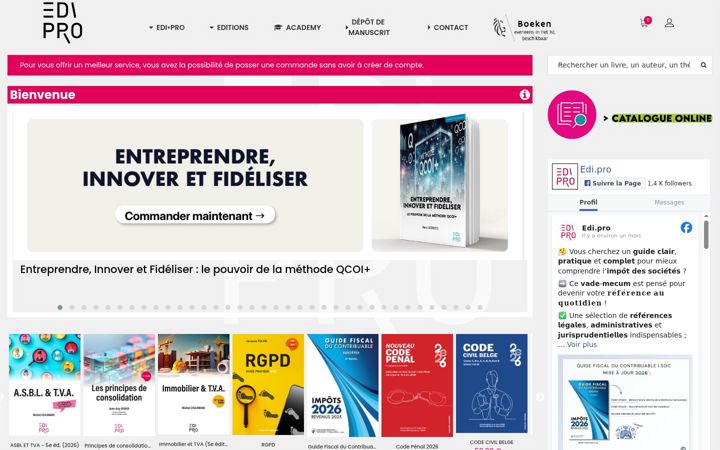 Screenshot of edipro.be