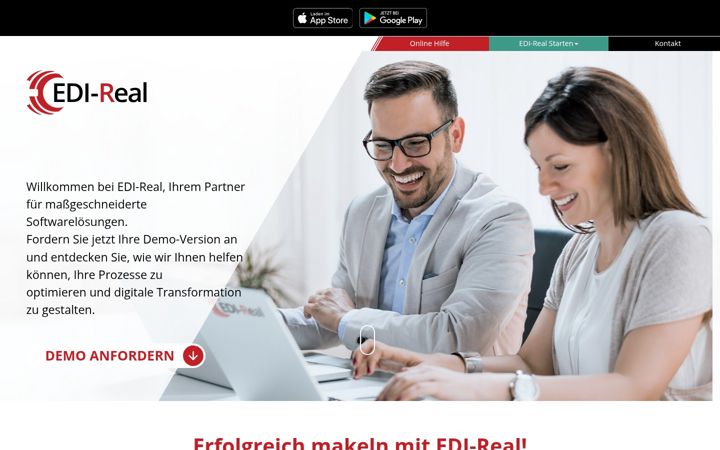 Screenshot of edireal.com