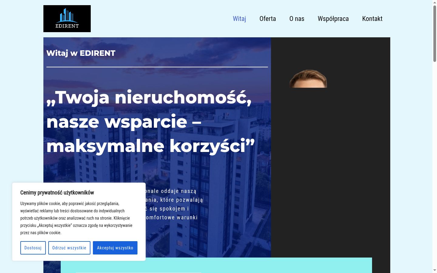 Sutikimo reklamjuostės, rodytos prieš bet kokią sąveiką, ekrano kopija