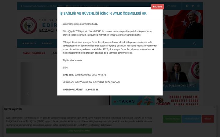 Screenshot von edirneeo.org.tr