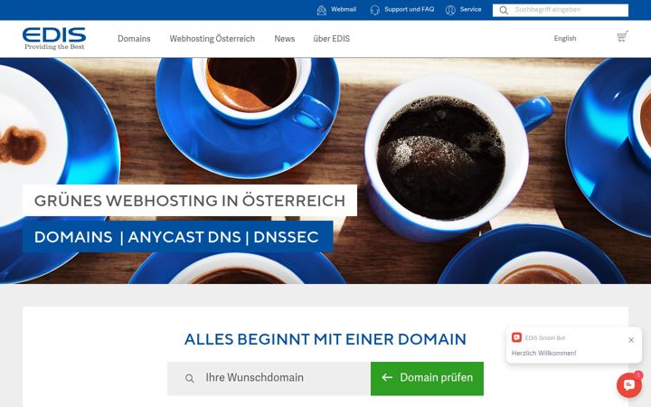 Screenshot von edis.at