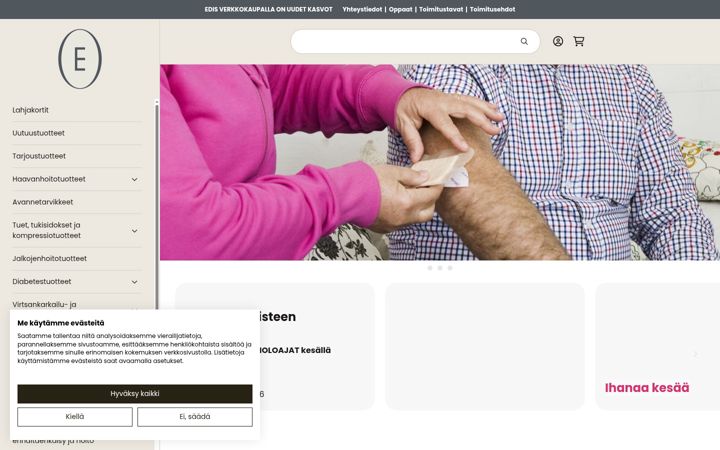 Screenshot of edis.fi