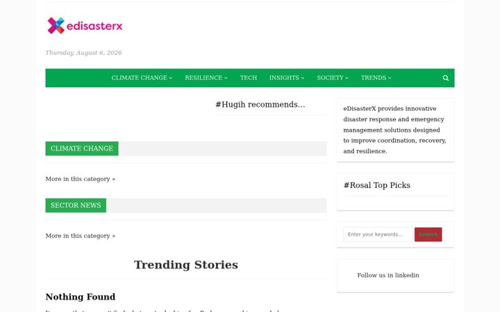 Screenshot of edisasterx.com