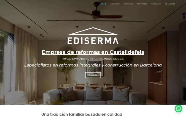 Screenshot of ediserma.com