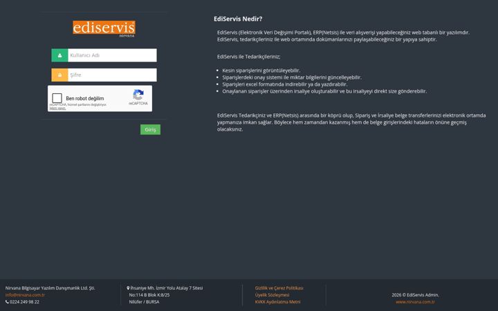 Screenshot of ediservis.com