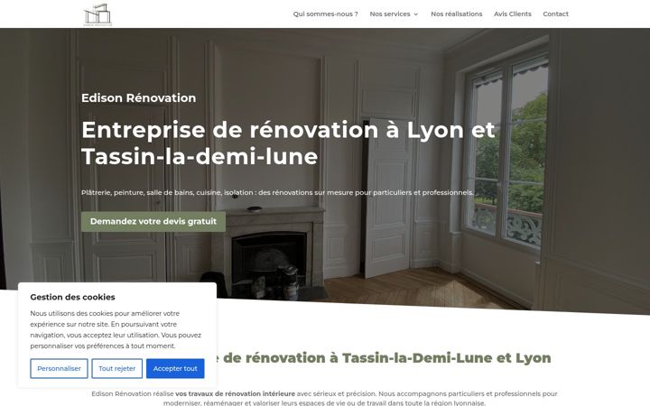 Screenshot of edison-renovation.fr