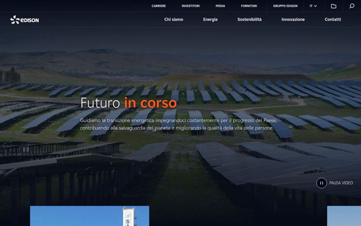 Screenshot of edison.it