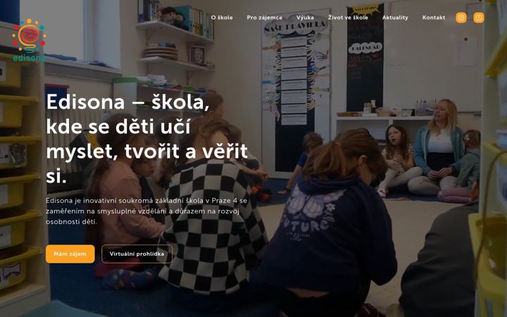 Posnetek zaslona edisona.cz