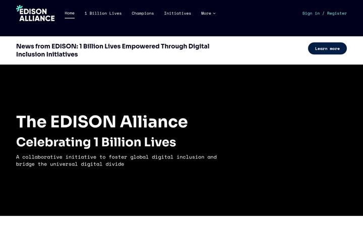 Screenshot of edisonalliance.org
