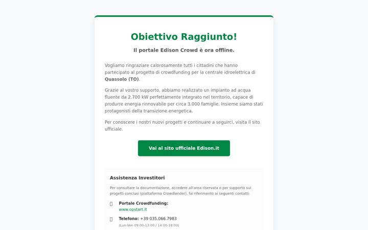 Screenshot of edisoncrowd.it