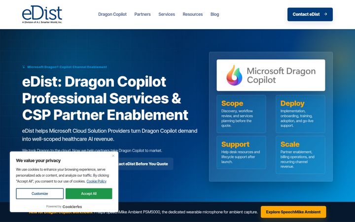 Screenshot of edist.com