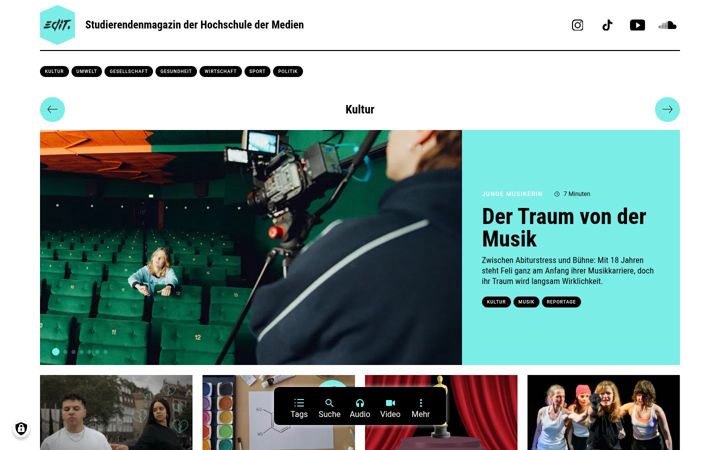 Snimka zaslona za edit-magazin.de