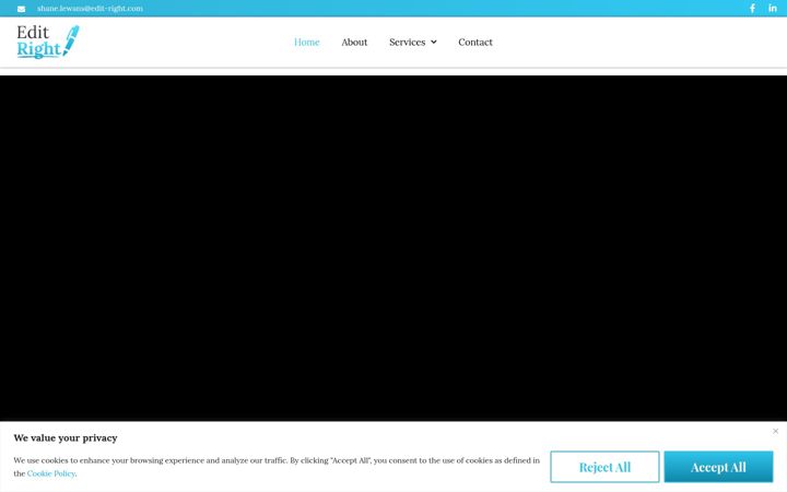 Screenshot of edit-right.com