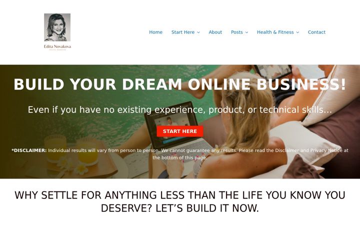 Screenshot of editanovakova.com