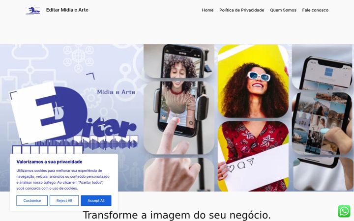 Screenshot of editarmidiaearte.com.br