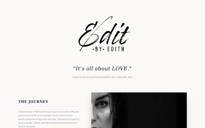 Screenshot of editbyedith.com