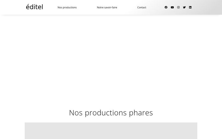 Screenshot of editel.fr