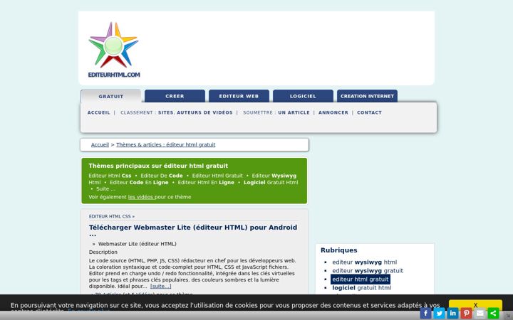 Screenshot of editeurhtml.com