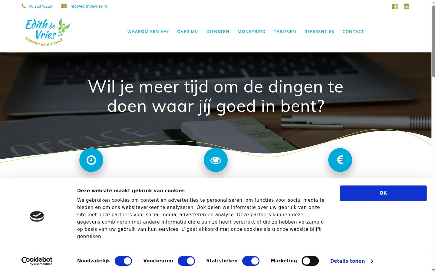 Screenshot tal-banner tal-kunsens muri qabel kwalunkwe interazzjoni