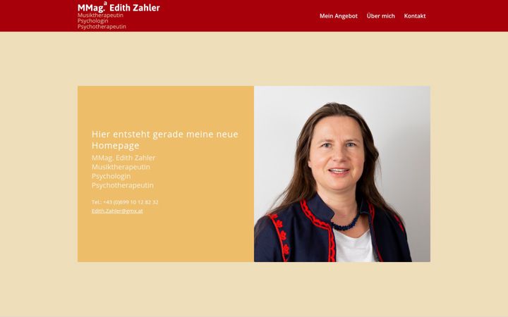Screenshot of edithzahler.at