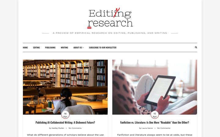 Capture d'écran de editingresearch.byu.edu