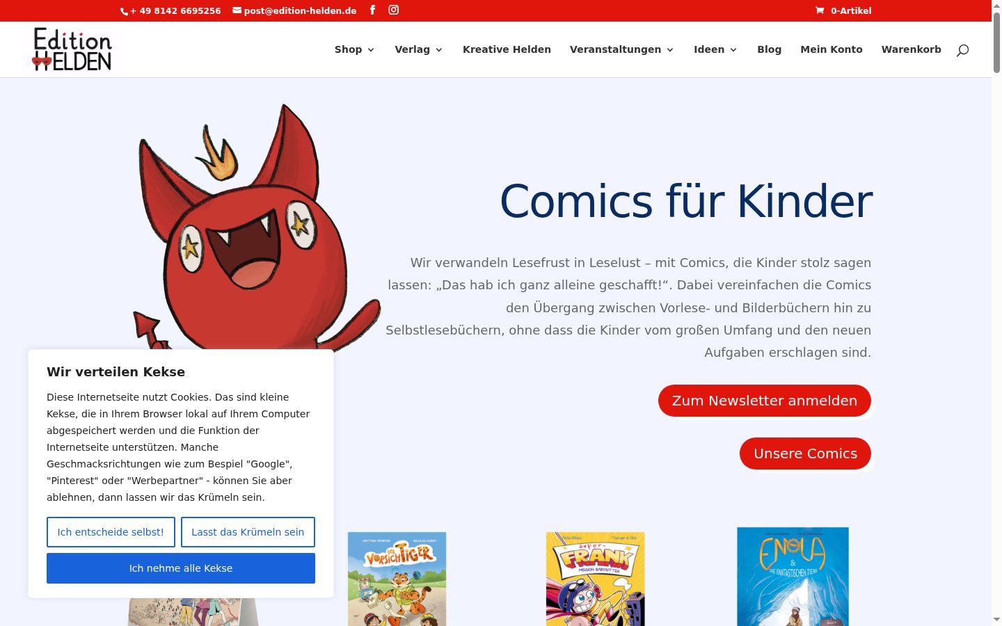Screenshot tal-banner tal-kunsens muri qabel kwalunkwe interazzjoni
