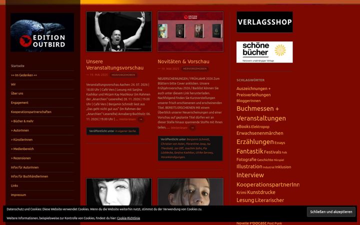 Screenshot of edition-outbird.de