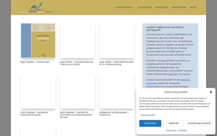 Screenshot of edition-springquell.de