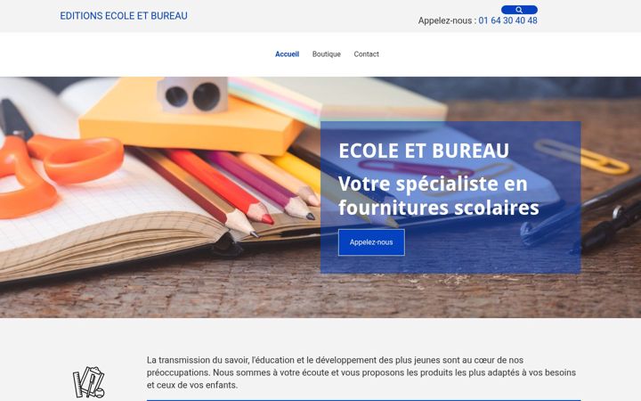 Snímek obrazovky editions-ecole-et-bureau.fr
