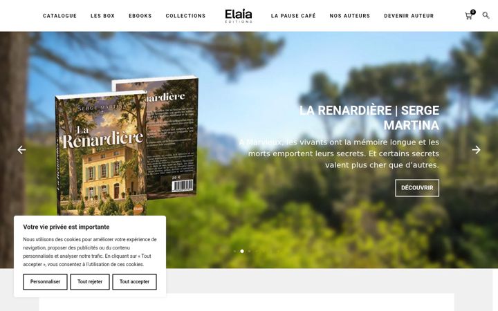 Screenshot of editions-elaia.com