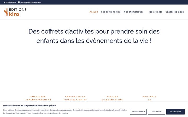 Screenshot of editions-kiro.com