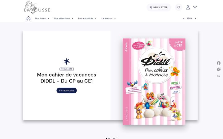 Screenshot of editions-larousse.fr