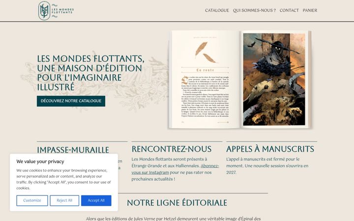 Screenshot of editions-lesmondesflottants.com