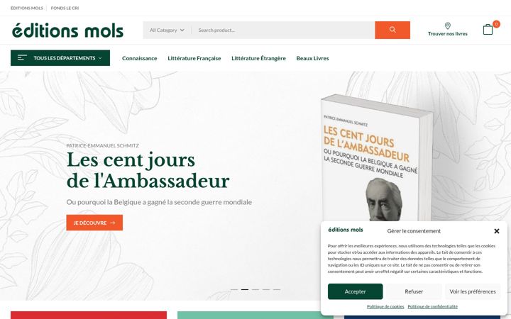 Snímek obrazovky editions-mols.fr