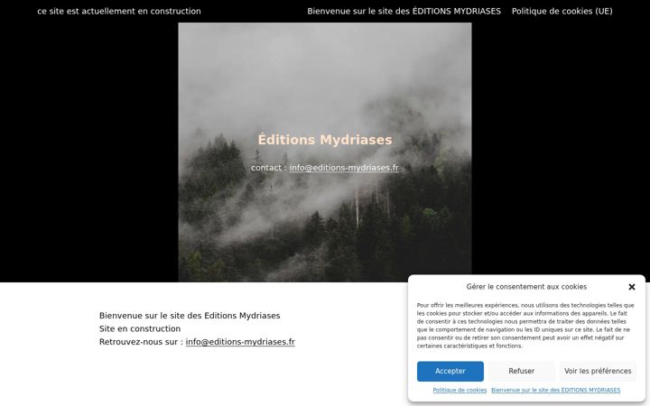 Snímek obrazovky editions-mydriases.fr